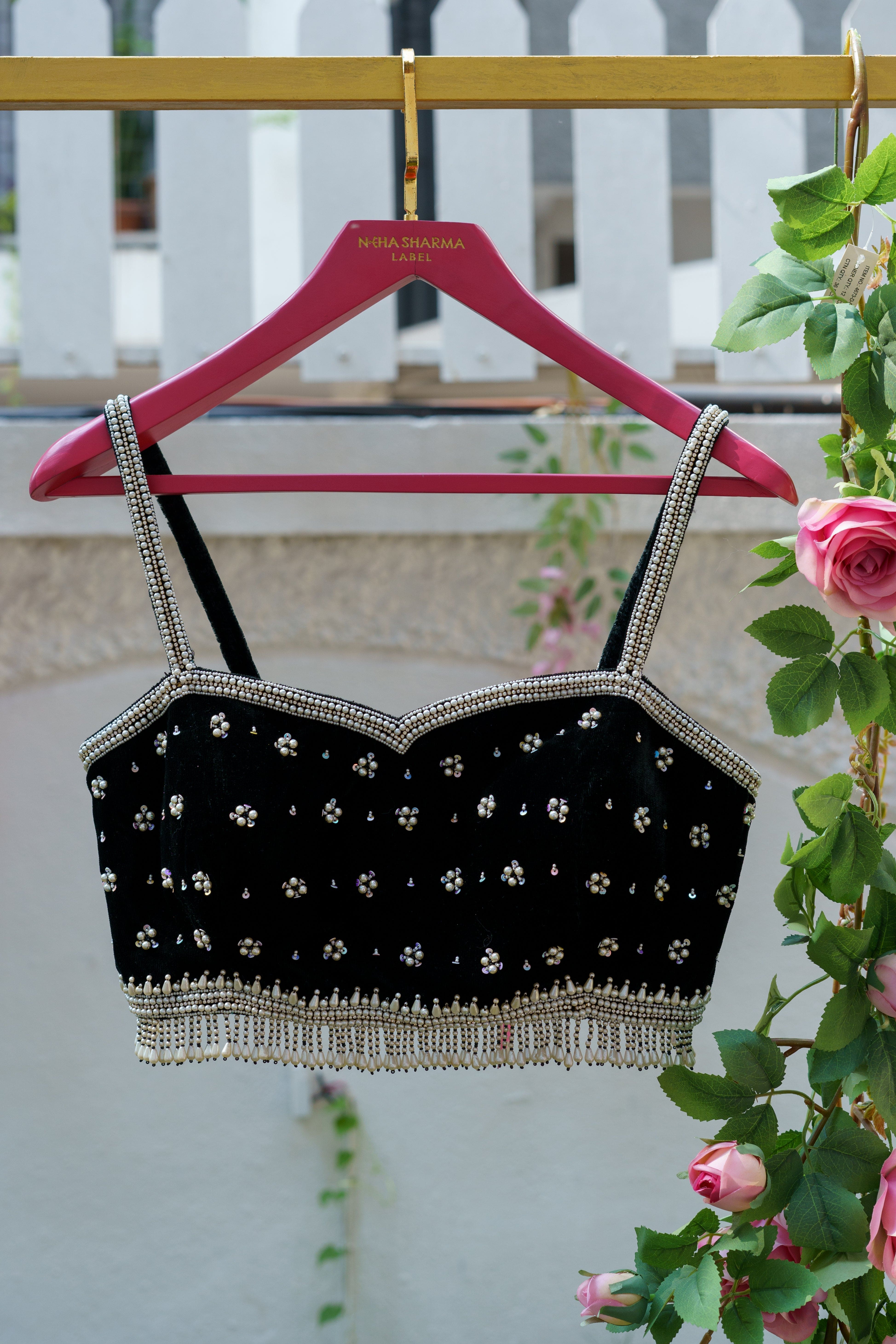 Noir Pearl Grace Blouse